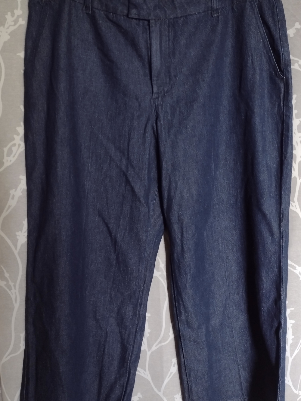 Reitmans Petite Dark Denim Wide Leg Jeans - Picture 2 of 9